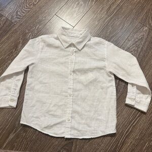 Zara Classic White Kids Shirt Size 5T NWT